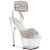 Pleaser ADORE-791HTRS Platform Sandalettes Hologram Rhinestones Silver EU-37 / US-7