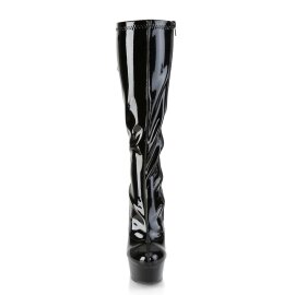Pleaser DELIGHT-2029 Black Stretch. Patent/Black EU-39 / US-9