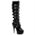 Pleaser DELIGHT-2049 Black Patent/Black EU-41 / US-11