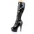 Pleaser DELIGHT-2049 Black Patent/Black EU-41 / US-11