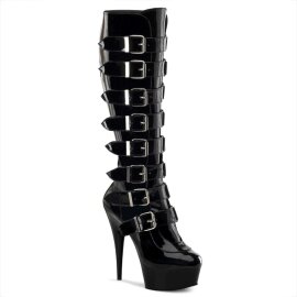 Pleaser DELIGHT-2049 Black Patent/Black EU-39 / US-9