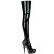 Pleaser DELIGHT-3000 Black Stretch Patent/Black EU-35 / US-5