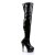 Pleaser DELIGHT-3000 Black Stretch Patent/Black EU-37 / US-7