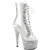 Pleaser BEJEWELED-1021C-2 Platform Ankle Boots Clear Rhinestones Silver Transparent EU-35 / US-5