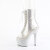 Pleaser BEJEWELED-1021C-2 Platform Ankle Boots Clear Rhinestones Silver Transparent EU-35 / US-5