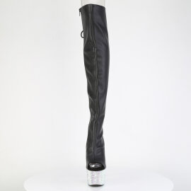 Pleaser BEJEWELED-3019MS-7 Platform Overknee Boots Faux...