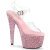 Pleaser BEJEWELED-708MS Platform Sandalettes Clear Rhinestones Pink EU-41 / US-11