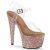 Pleaser BEJEWELED-708MS Platform Sandalettes Clear Rhinestones Gold EU-37 / US-7