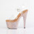 Pleaser BEJEWELED-708MS Platform Sandalettes Clear Rhinestones Gold EU-41 / US-11
