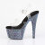 Pleaser BEJEWELED-708MS Platform Sandalettes Clear Rhinestones Black EU-35 / US-5