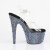 Pleaser BEJEWELED-708MS Platform Sandalettes Clear Rhinestones Black EU-35 / US-5