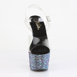 Pleaser BEJEWELED-708MS Platform Sandalettes Clear...