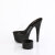 Pleaser BEJEWELED-712RS Platform Mules Clear Rhinestones Black EU-36 / US-6