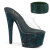 Pleaser BEJEWELED-712RS Platform Mules Clear Rhinestones EmeraldGreen EU-38 / US-8