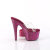 Pleaser BEJEWELED-712RS Platform Mules Clear Rhinestones Pink EU-42 / US-12
