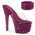 Pleaser BEJEWELED-712RS Platform Mules Clear Rhinestones Pink EU-36 / US-6