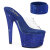 Pleaser BEJEWELED-712RS Platform Mules Clear Rhinestones Blue EU-36 / US-6