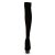 Pleaser DELIGHT-3002 Black Stretch Velvet/Black EU-42 / US-12