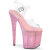 Pleaser BEJEWELED-808RRS Platform Sandalettes Clear Rhinestones Pink EU-35 / US-5