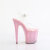 Pleaser BEJEWELED-808RRS Platform Sandalettes Clear Rhinestones Pink EU-35 / US-5