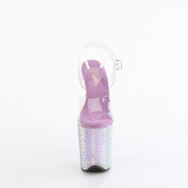 Pleaser BEJEWELED-808RRS Platform Sandalettes Clear...