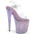 Pleaser BEJEWELED-808RRS Platform Sandalettes Clear Rhinestones Purple EU-37 / US-7