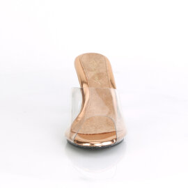Fabulicious BELLE-301 Mules Clear Gold EU-35 / US-5