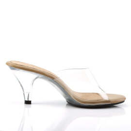 Fabulicious BELLE-301 Mules Clear Beige EU-44 / US-14