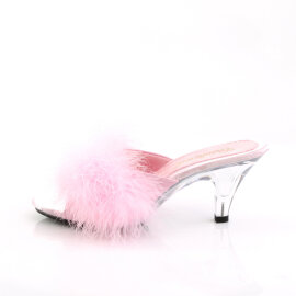 Fabulicious BELLE-301F Mules Clear Faux Leather Pink EU-36 / US-6