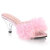 Fabulicious BELLE-301F Mules Clear Faux Leather Pink EU-39 / US-9