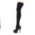 Pleaser DELIGHT-3003 Black Lycra/Black Matte EU-38 / US-8