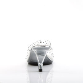 Fabulicious BELLE-301RS Mules Clear Rhinestones Transparent EU-38 / US-8