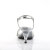 Fabulicious BELLE-316 Sandalettes Clear Metallic Faux Leather Silver EU-44 / US-14