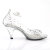 Fabulicious BELLE-330RS Platform Sandalettes Clear Rhinestones Transparent EU-35 / US-5