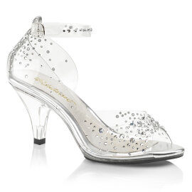 Fabulicious BELLE-330RS Platform Sandalettes Clear...