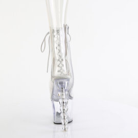 Pleaser BLISS-1016C Platform Ankle Boots Clear EU-37 / US-7