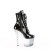 Pleaser BLISS-1020BC Platform Ankle Boots Patent Clear Black EU-36 / US-6