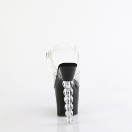 Pleaser BLISS-708 Platform Sandalettes Clear Black EU-38 / US-8