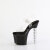 Pleaser BLISS-708 Platform Sandalettes Clear Black EU-39 / US-9