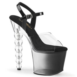 Pleaser BLISS-708-1BC Platform Sandalettes Clear Black...