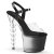 Pleaser BLISS-708-1BC Platform Sandalettes Clear Black EU-35 / US-5