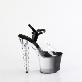 Pleaser BLISS-708-1BC Platform Sandalettes Clear Black EU-38 / US-8