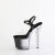 Pleaser BLISS-708-1BC Platform Sandalettes Clear Black EU-39 / US-9