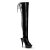 Pleaser DELIGHT-3017 Black Stretch Patent/Black EU-38 / US-8