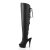 Pleaser DELIGHT-3019 Black Faux Leather/Black Matte EU-37 / US-7