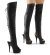 Pleaser DELIGHT-3019 Black Faux Leather/Black Matte EU-38 / US-8