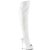 Pleaser DELIGHT-3019 White Faux Leather/White EU-35 / US-5