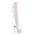 Pleaser DELIGHT-3019 White Faux Leather/White EU-39 / US-9