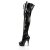 Pleaser DELIGHT-3023 Black Stretch Patent/Black EU-42 / US-12