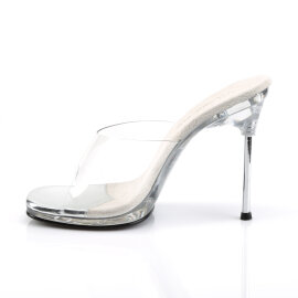 Fabulicious CHIC-01 Mules Clear EU-40 / US-10